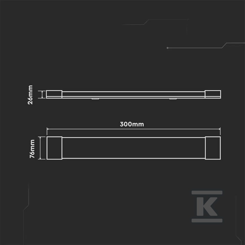 Oprawa V-TAC 10W LED liniowa natynkowa - 23785