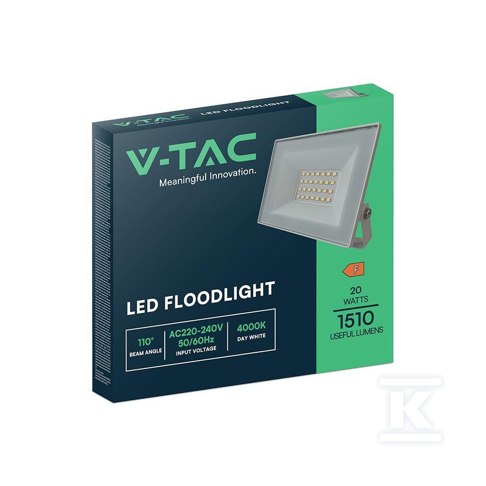 Naświetlacz LED V-TAC 20W LED SMD biały - 23985