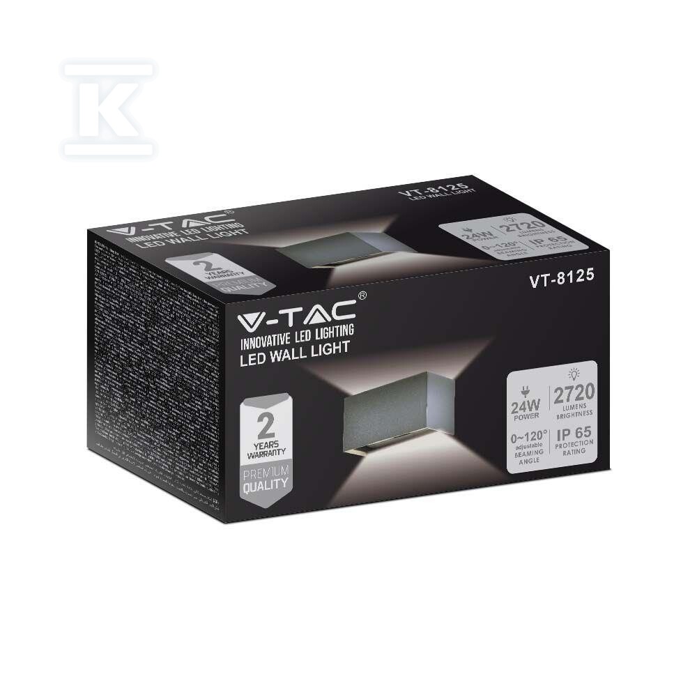 Oprawa ścienna V-TAC 24W LED góra dół - 2979