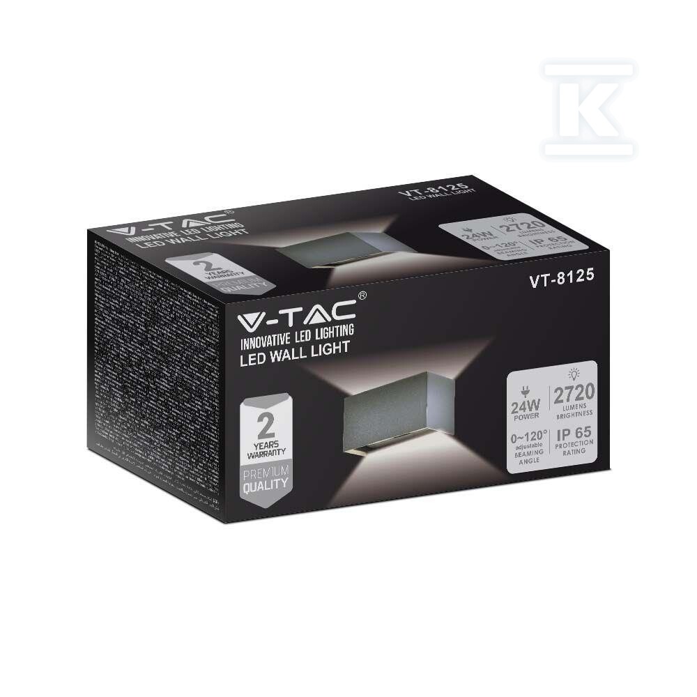 Oprawa ścienna V-TAC 24W LED góra dół - 2980