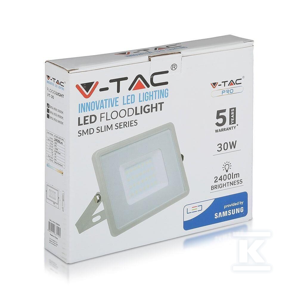 Naświetlacz LED V-TAC 30W SAMSUNG CHIP - 454