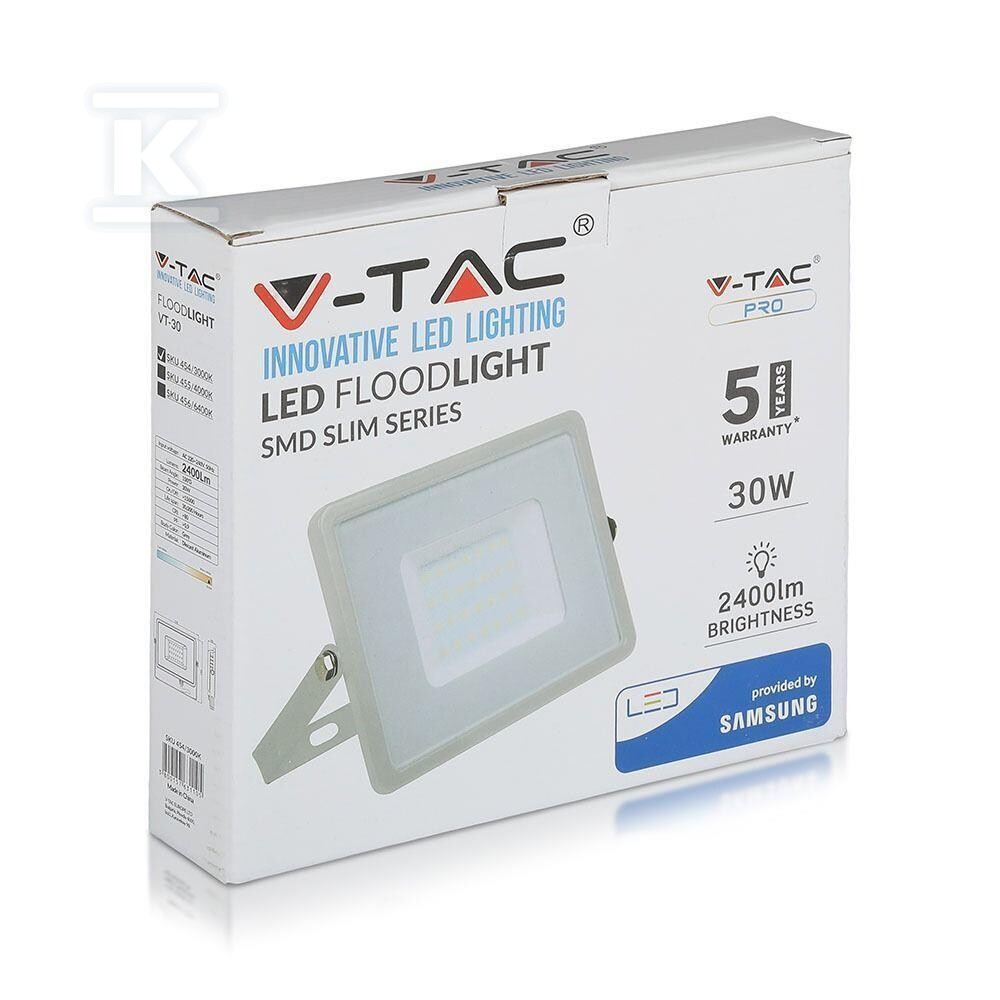 Naświetlacz LED V-TAC 30W SAMSUNG CHIP - 455