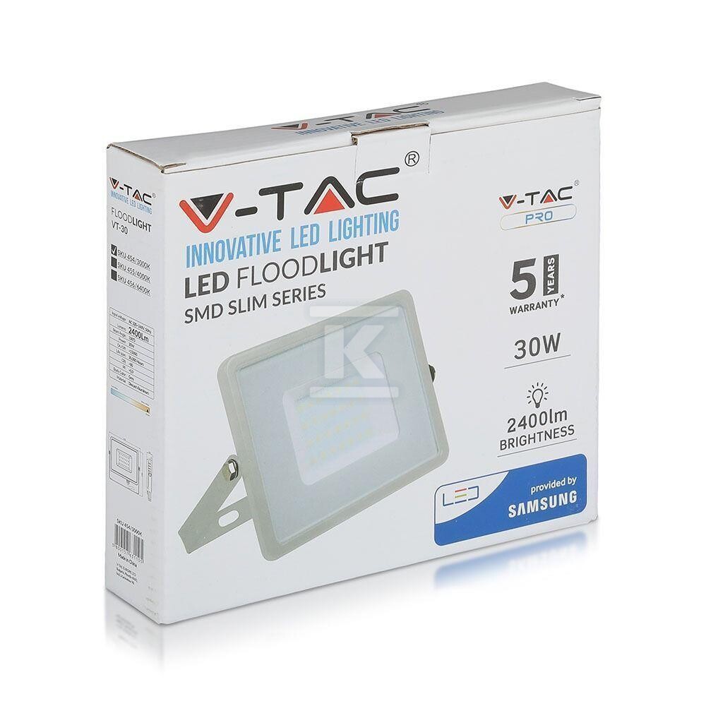 Naświetlacz LED V-TAC 30W SAMSUNG CHIP - 456
