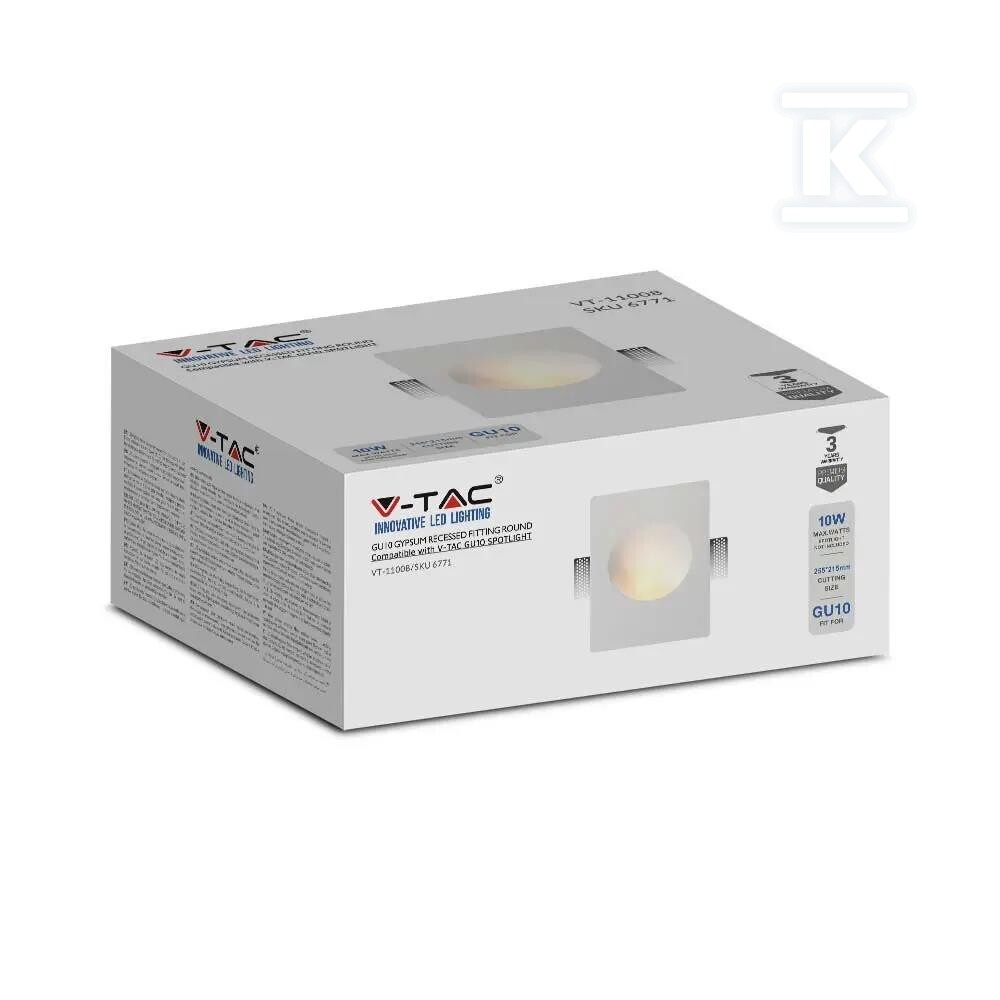 Oprawa gipsowa V-TAC GU10 kinkiet - 6771
