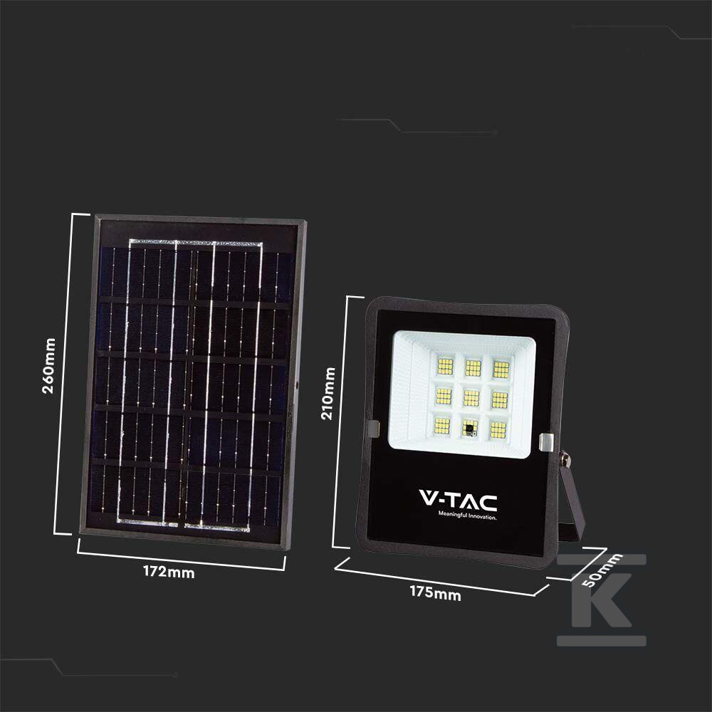 Naświetlacz LED solarny V-TAC 6W pilot - 6965