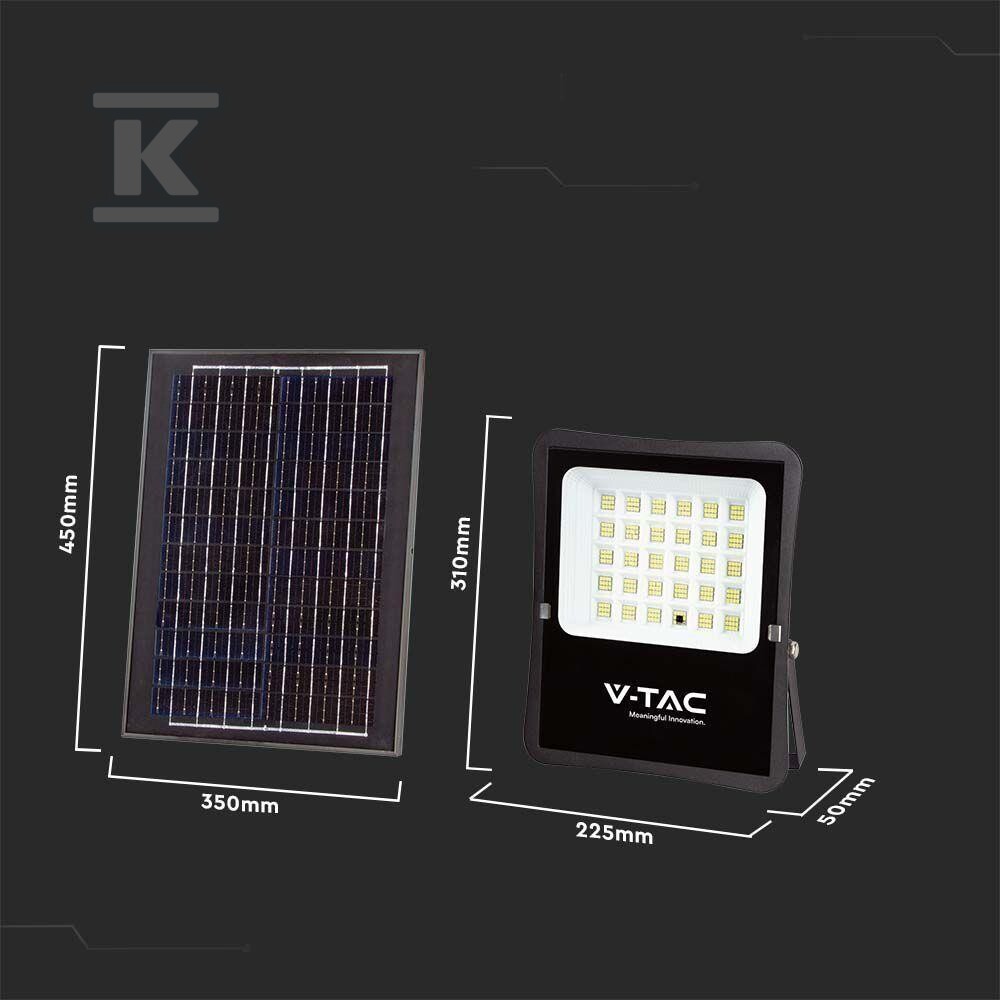 Naświetlacz LED solarny V-TAC 20W pilot - 6970