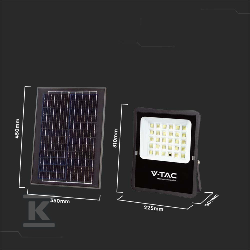 Naświetlacz LED solarny V-TAC 20W pilot - 6971