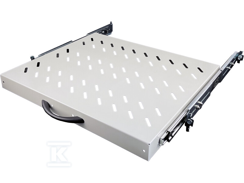 Висувна полиця 19" 1U глиб. 370mm, - SA-PW-19-1U-370-4-S