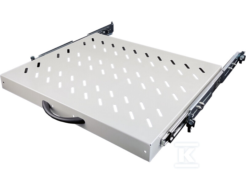 Висувна полиця 19" 1U глиб. 570mm, - SA-PW-19-1U-570-4-S