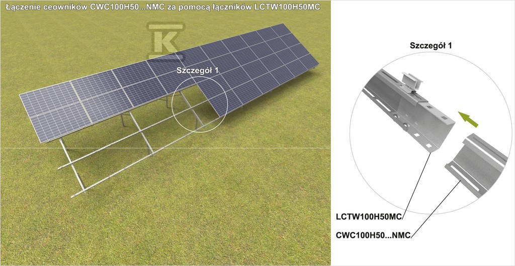 Vyztužený kanál CWC100H50/3,3NMC - 867633