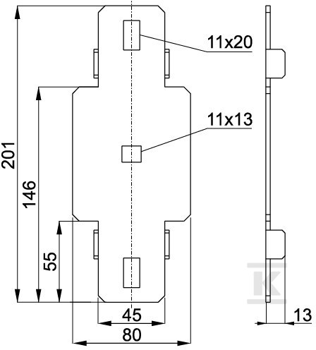 LCD100NMC konektor za kanal - 850154