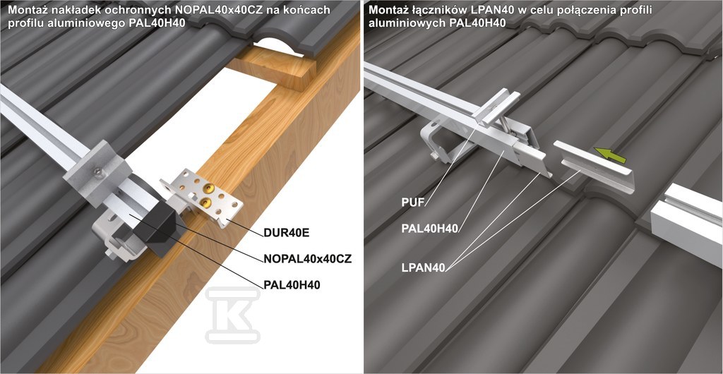 Profil din aluminiu PAL40H40/2,1 - 894621