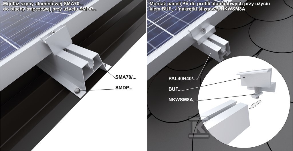 EPDM samořezný šroub s jemným stoupáním - 894824