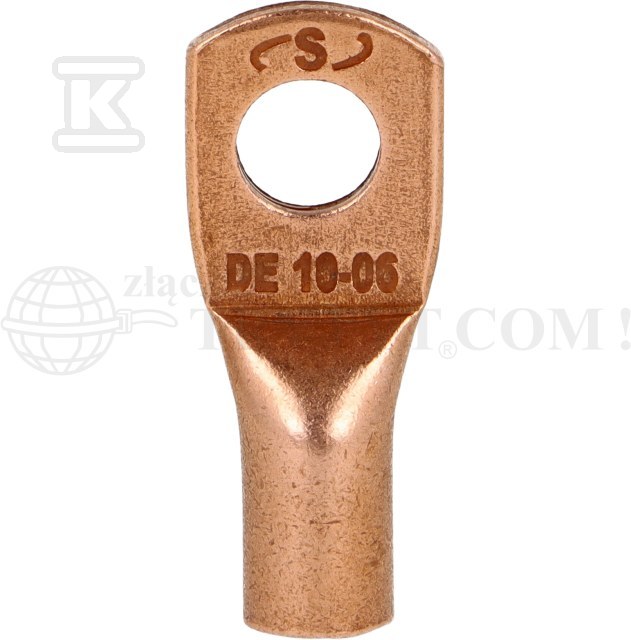Końcówka oczkowa miedziana niecynowana - SE-01006W