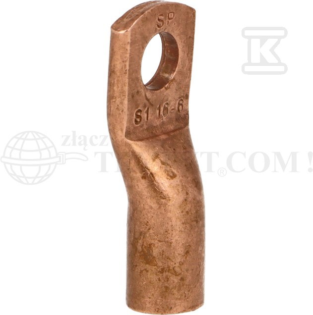 Końcówka oczkowa miedziana niecynowana - SE-01606W