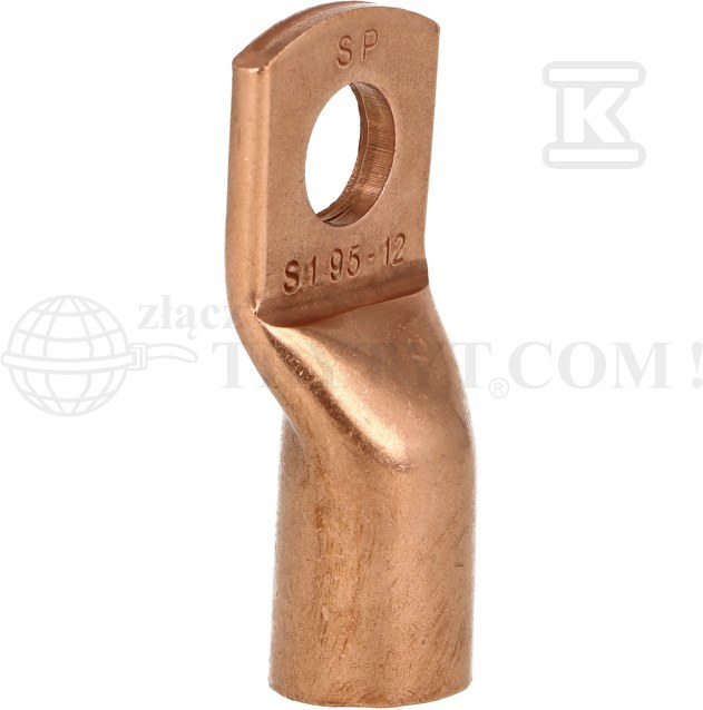 Końcówka oczkowa miedziana niecynowana - SE-09512W