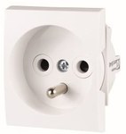 Розетка 45x45mm з заземленням ECMEDIA-FR