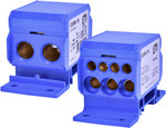 Блок розподілу 160A (2x4-50mm2/3x2,5-25mm2+4x2,5-16mm2) синій EDBM-1/N