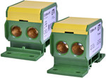 Блок розподілу 192A (2x4-70mm2)/2x4-70mm2) жовто-зелений EDBM-4/PE