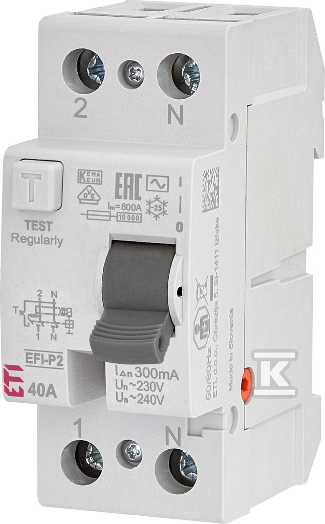 întrerupător RCD EFI-P2 AC 40/0.3 - 002061232