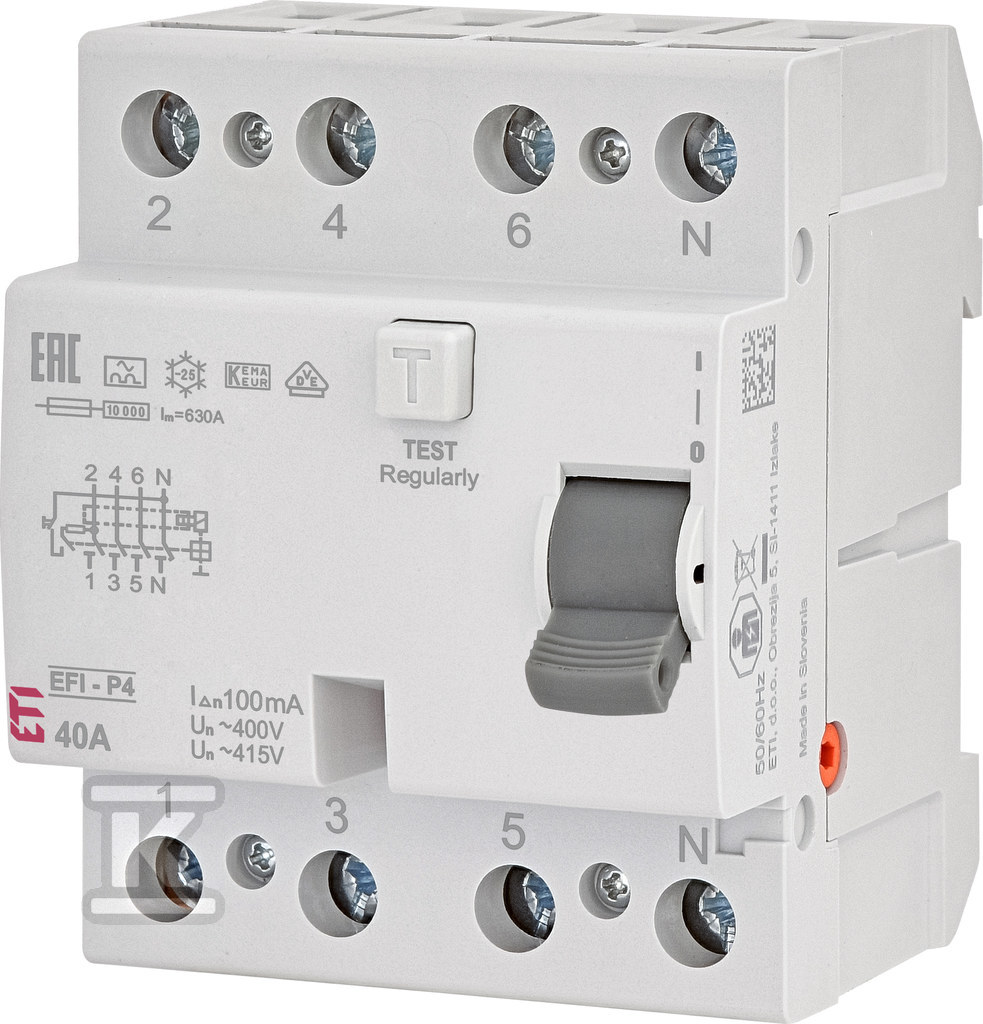 Residual current circuit breaker EFI-P4 - 002061522