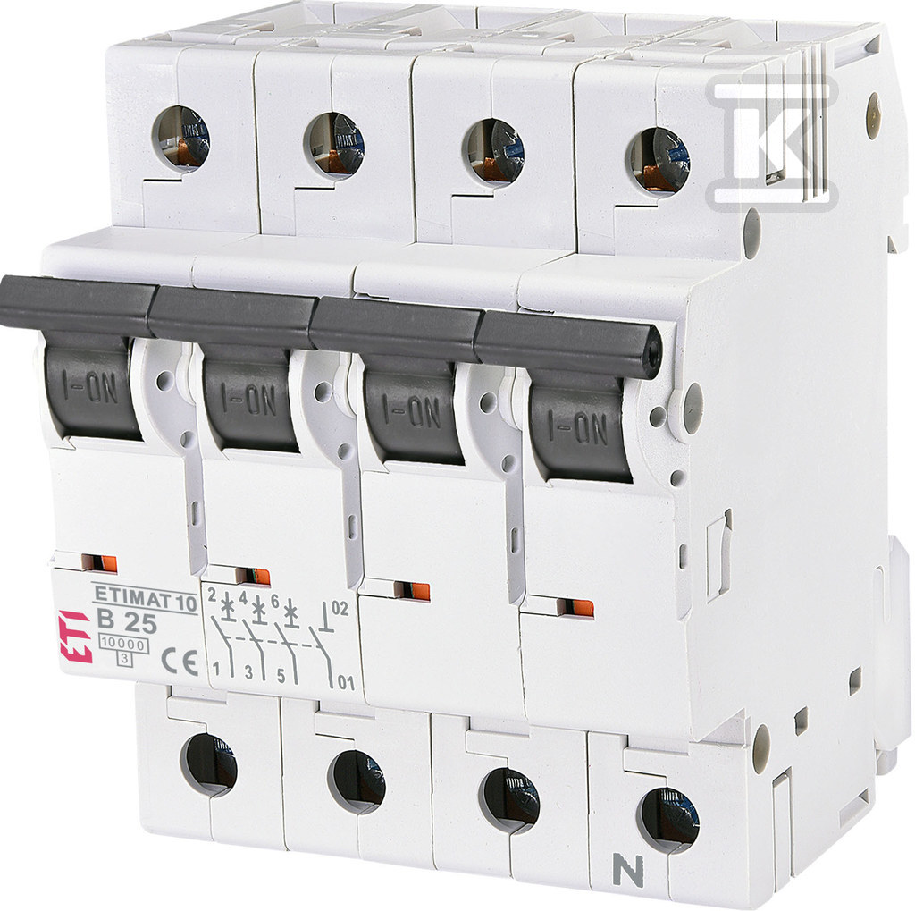 Disjuntor ETIMAT 10 3P+N B25 - 002126718