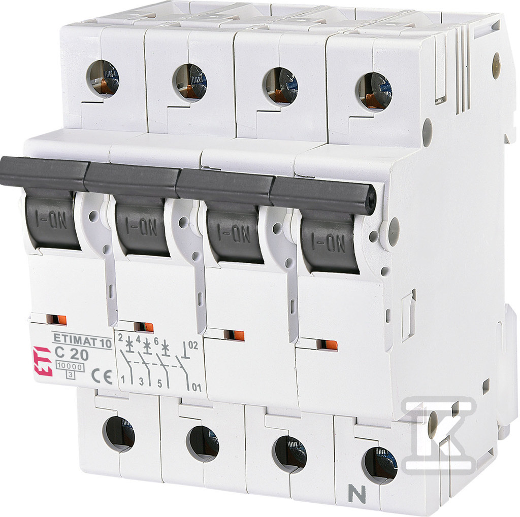 Автоматичний вимикач ETIMAT 10 3P+N C20 - 002136717