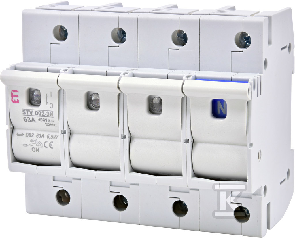 Роз'єднувач ізолюючий STV D02 63A 3P+N - 002271005