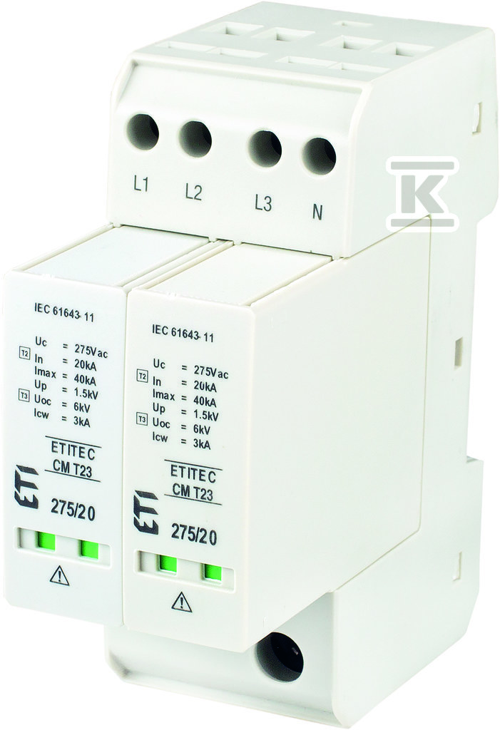 Modular surge arrester ETITEC CM T23 - 002440657