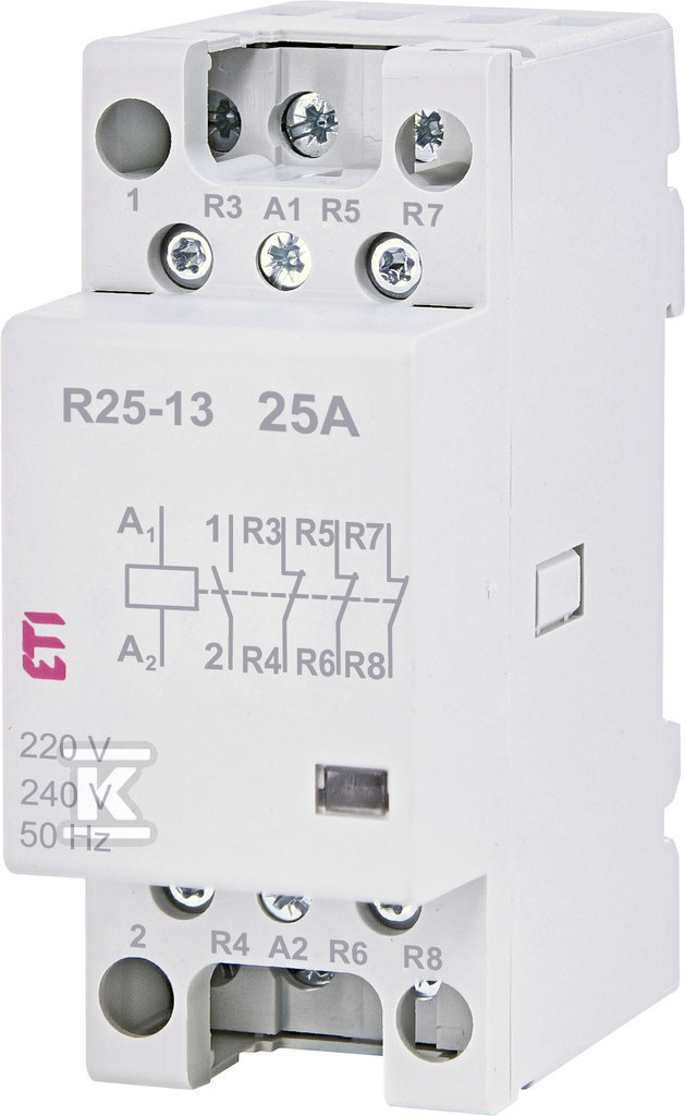 Stycznik modułowy 25A 3 styki rozwierne - 002462330