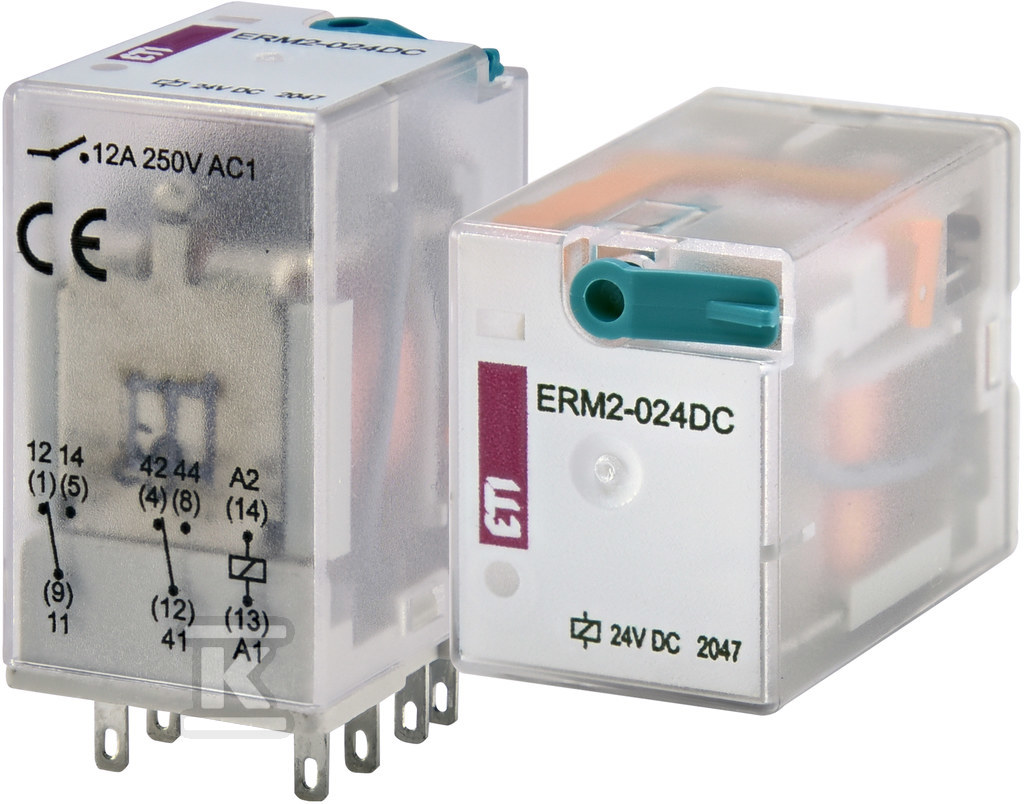 Реле 2-контактне 24V DC ERM2-024DC - 002473000