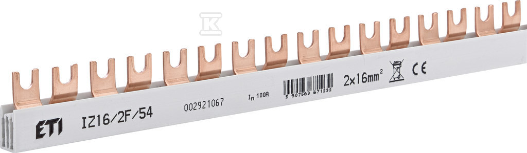 Barra colectora aislada IZ16/2F/54 - 002921067