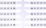 Еластичний маркер (40 x 5шт.) L1, L2, L3, N, PE (EO3)