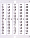 Маркер 251 до 300 (100 шт.) ES-NU0851251