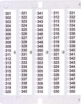 Oznacznik 301 do 350 (100 szt.) ES-NU0851301