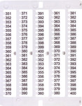 Oznacznik 351 do 400 (100 szt.) ES-NU0851351