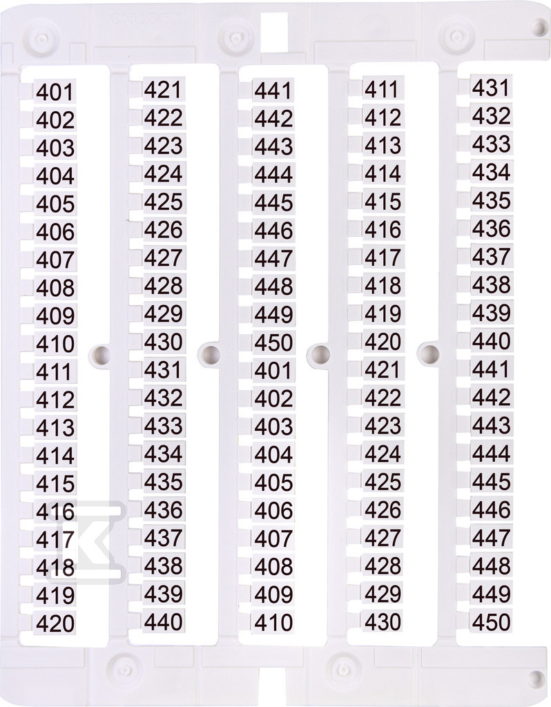 Маркер 401 до 450 (100 шт.) - 003903085