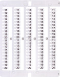 Маркер 11 до 20 (100 шт.) ES-NU0851520