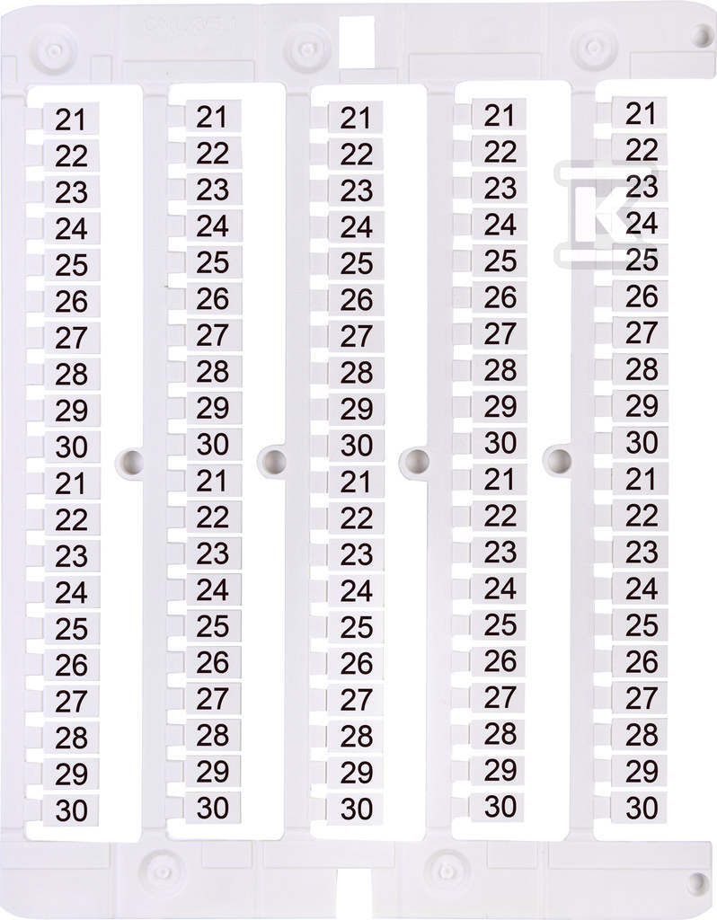 Oznacznik 21 do 30 (100 szt.) - 003903099