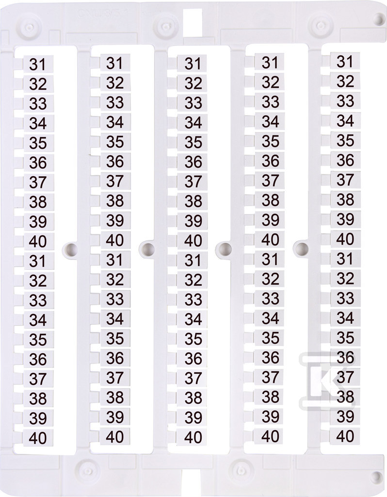 Oznacznik 31 do 40 (100 szt.) - 003903100