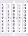 Маркер 71 до 80 (100 шт.) ES-NU0851580
