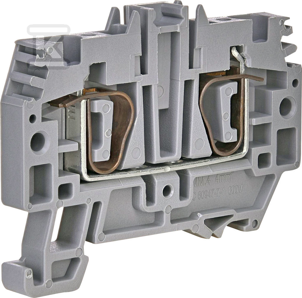 Złączka sprężynowa 4 mm2 (szara) - 003903132