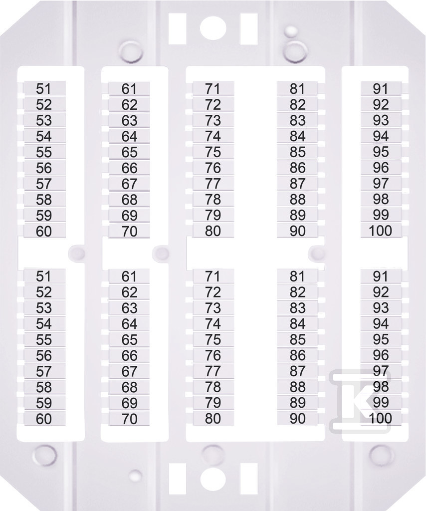 Oznacznik 51-100 (500 szt.) - 003903198
