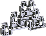 Złączka gwintowa 3-poziomowa 2,5 mm2 (szara) ESC-TLD.2