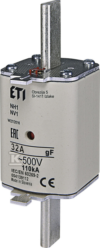 Industrial fuse link fast NH1/WT-1 gF - 004139112