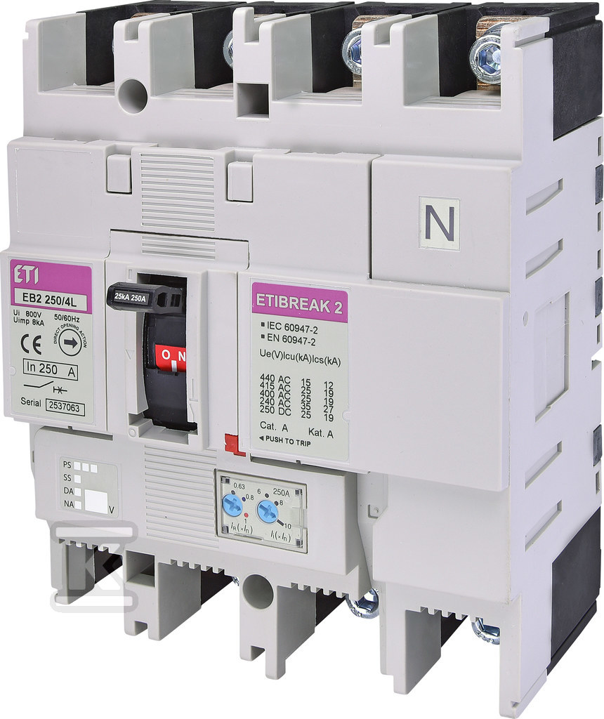 Вимикач потужності 4P, 25kA, випуск TM - 004671076
