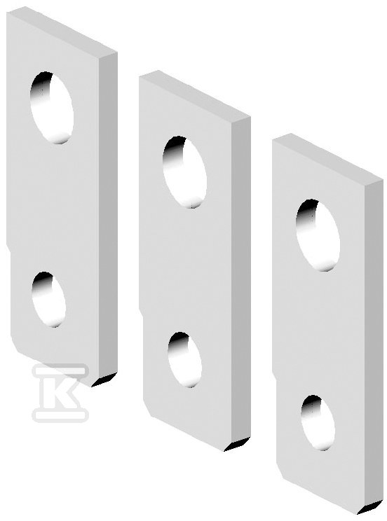 Прямі шинні з'єднувачі (1компл.=3шт.) - 004671223