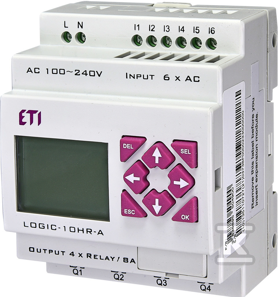 Przek. programowalny 100-240VAC, 6/4 - 004780001