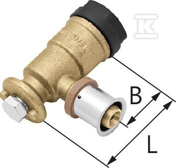 Kolano ścienne mosiężne GW ultraPRESS - - 1009285009