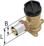 Approach for KAN-therm Press tap with handles 20x2 G1/2"